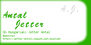 antal jetter business card